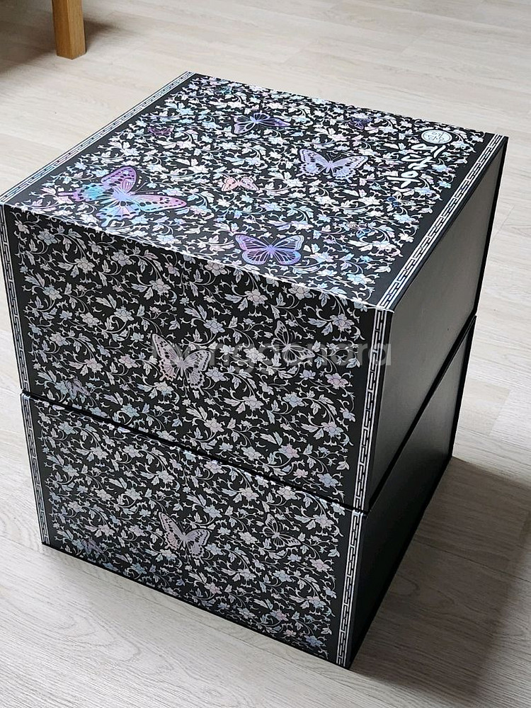 나전칠기 무늬 종이박스/선물박스/보관함--3