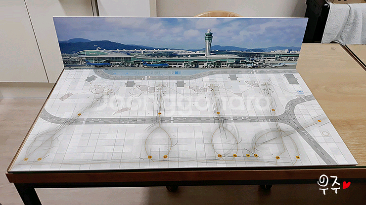 1:400스케일 인천공항 광동체 주기장 공항디오라마--2