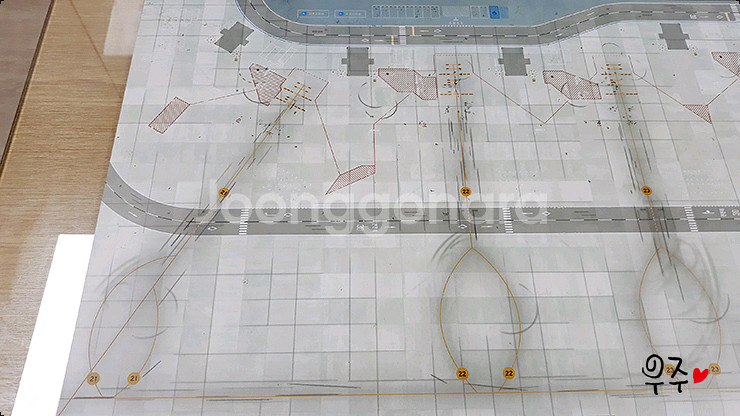 1:400스케일 인천공항 광동체 주기장 공항디오라마--4