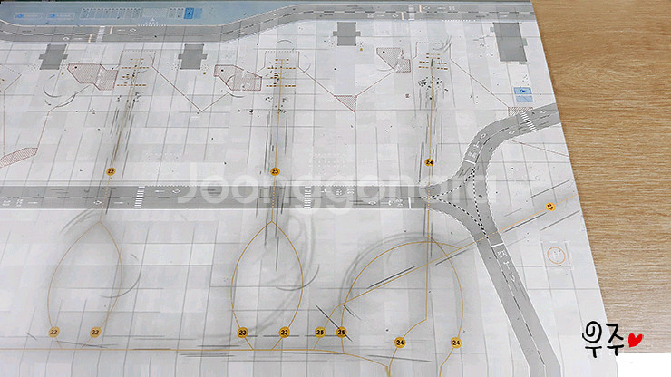 1:400스케일 인천공항 광동체 주기장 공항디오라마--5