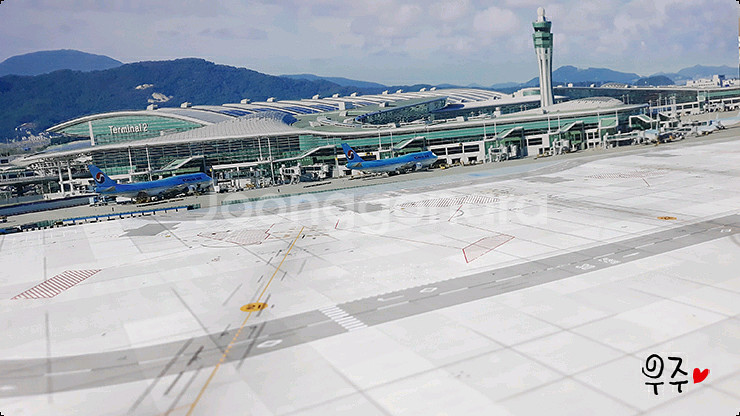 1:400스케일 인천공항 광동체 주기장 공항디오라마--7