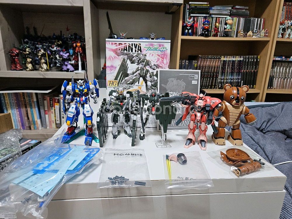 rg hg 반다이 건담 5종 가조 가조립--0