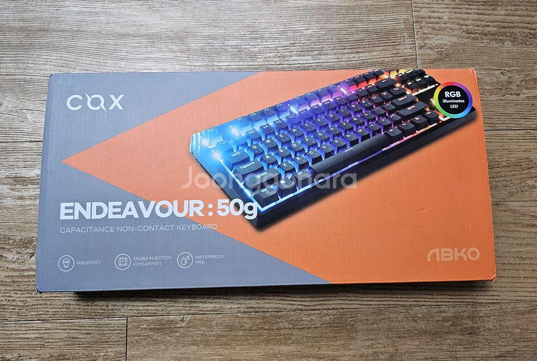 콕스 엔데버 텐키리스 50G 무접접 노뿌 게이밍 키보드--2