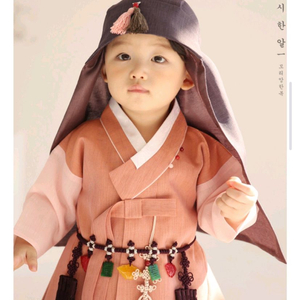 모리앙 홍시한알 남아한복 3호 (한복+태슬복건+노리개)