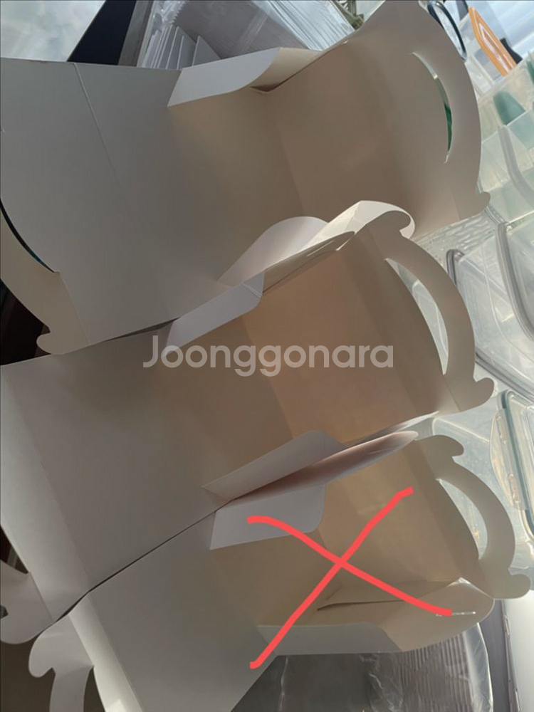 앞열림 조각케이크 상자 미니케이크 케익받침 포장 상자--1