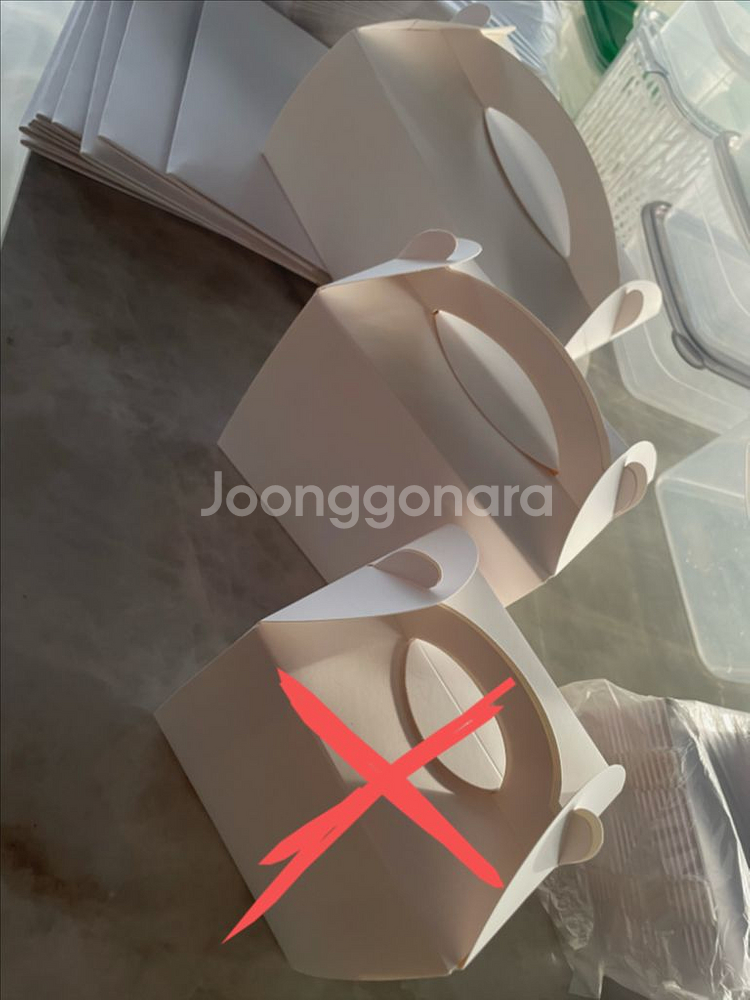 앞열림 조각케이크 상자 미니케이크 케익받침 포장 상자--0