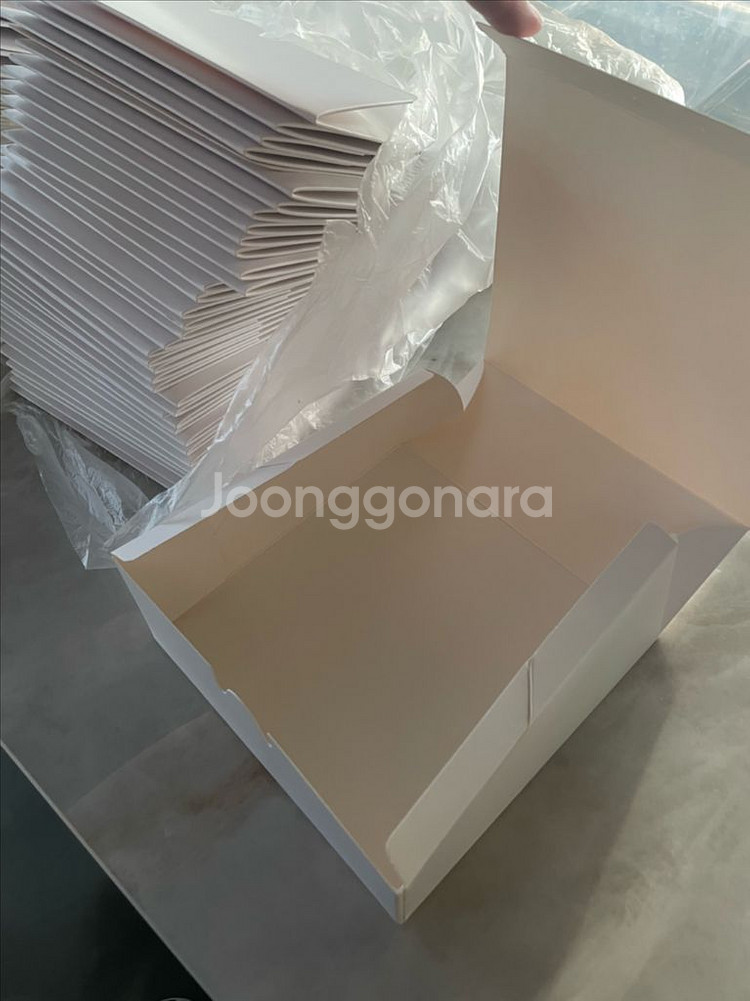 앞열림 조각케이크 상자 미니케이크 케익받침 포장 상자--3