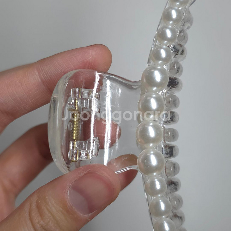 (새상품)진주 아크릴 투명 집게핀 23개 (사은품 추천--6