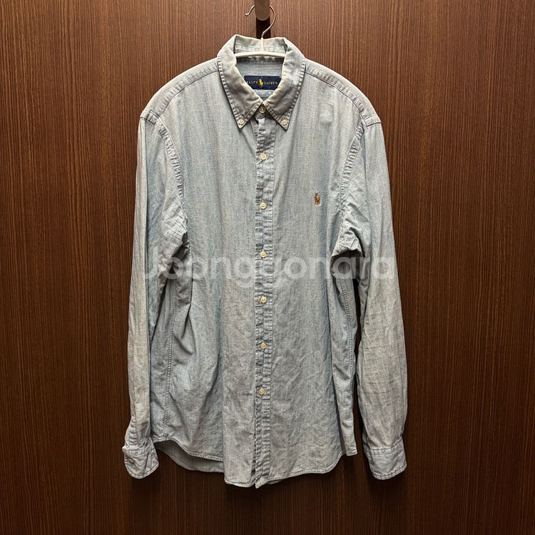 폴로 최신라벨 데님 남방 M--0