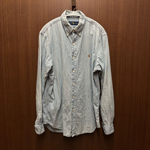 폴로 최신라벨 데님 남방 M