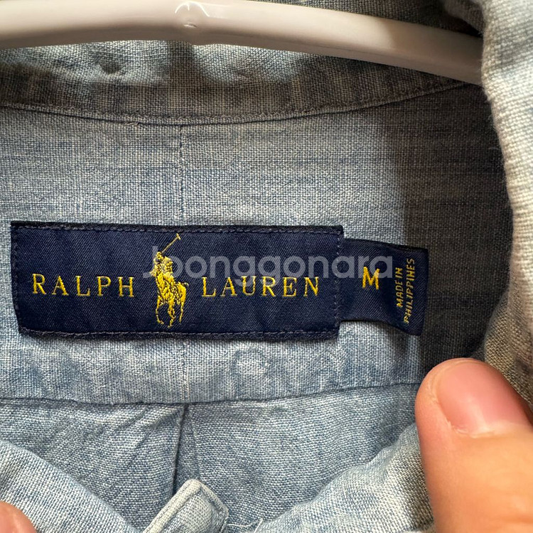 폴로 최신라벨 데님 남방 M--2