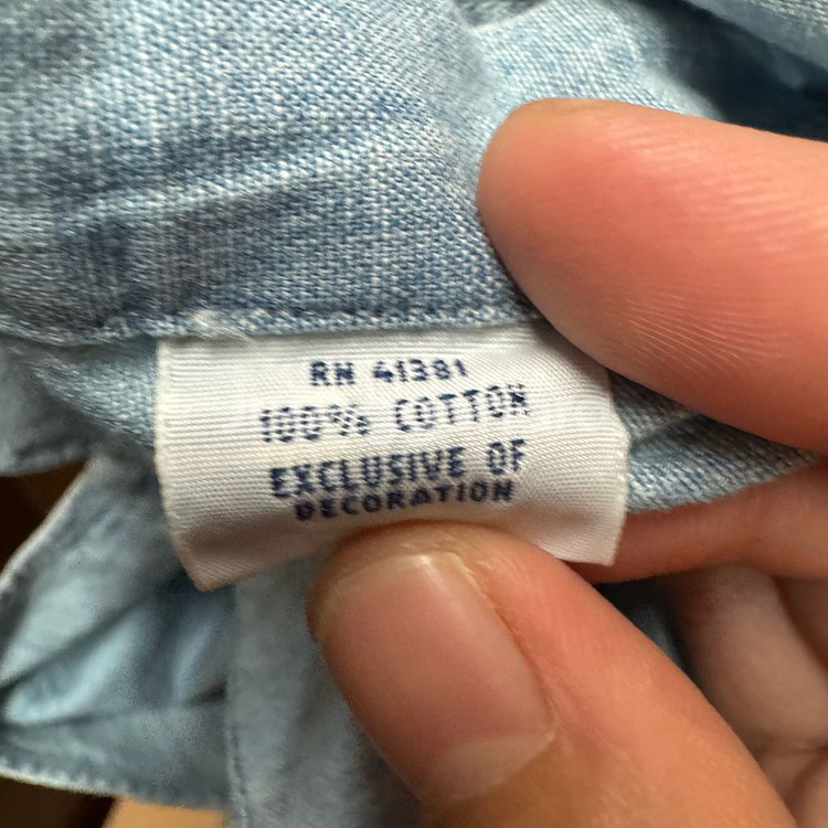 폴로 최신라벨 데님 남방 M--4