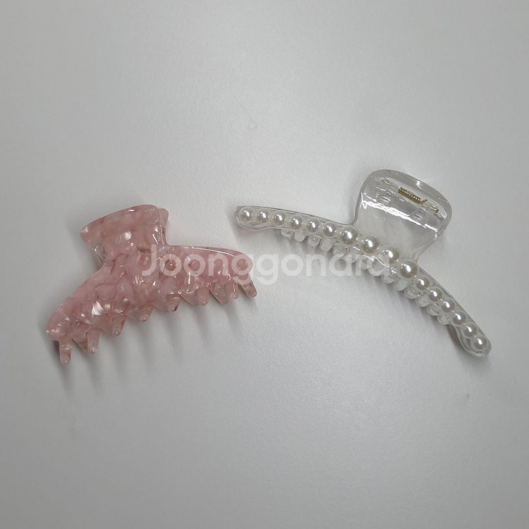 (새상품)고퀄 핑크 셀룰로오스 집게핀 14개 일괄판매--6