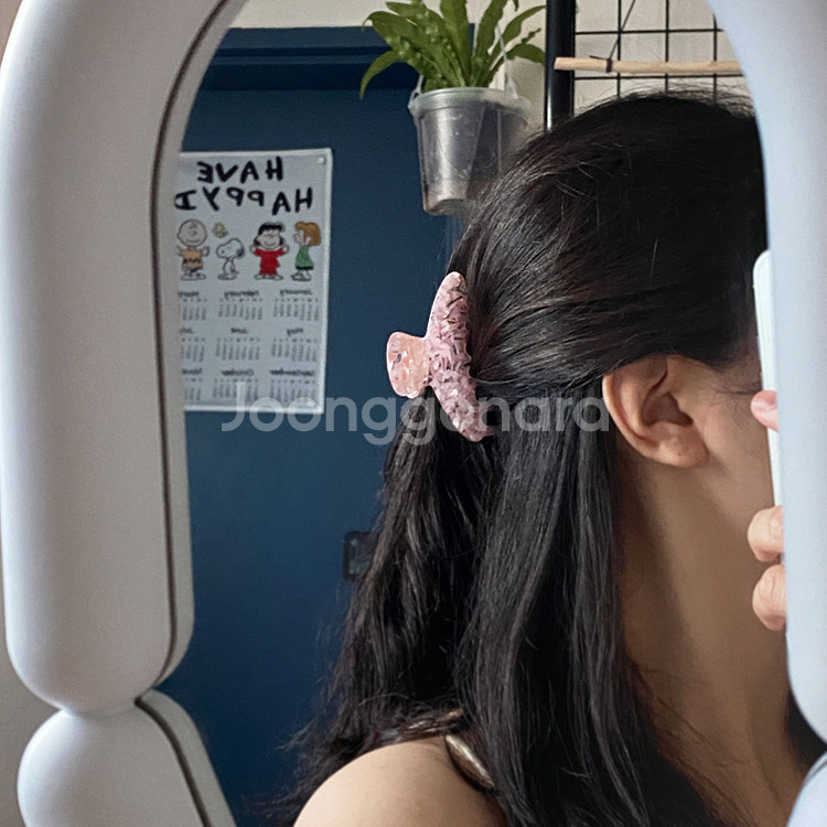 (새상품)고퀄 핑크 셀룰로오스 집게핀 14개 일괄판매--5