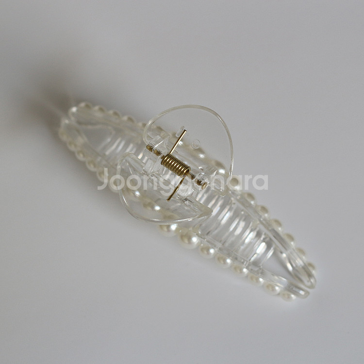 (새상품)진주 아크릴 투명 집게핀 23개 (사은품 추천--9