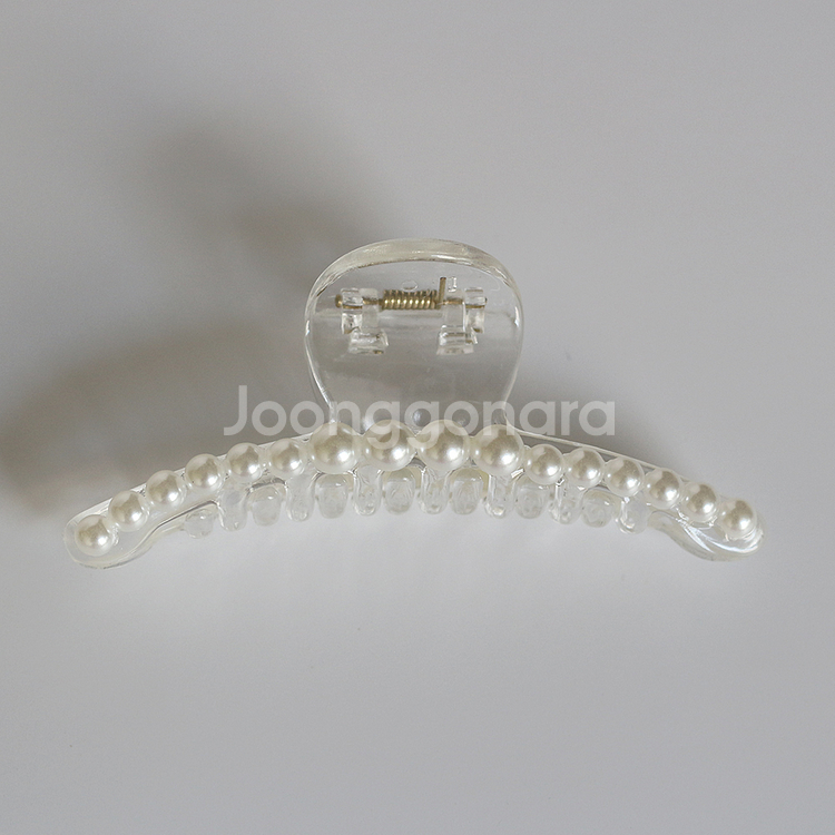 (새상품)진주 아크릴 투명 집게핀 23개 (사은품 추천--8