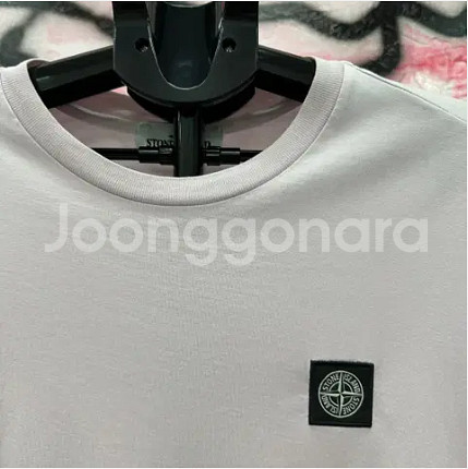 [정품](L) 스톤아일랜드 로즈 패치로고 티셔츠--2