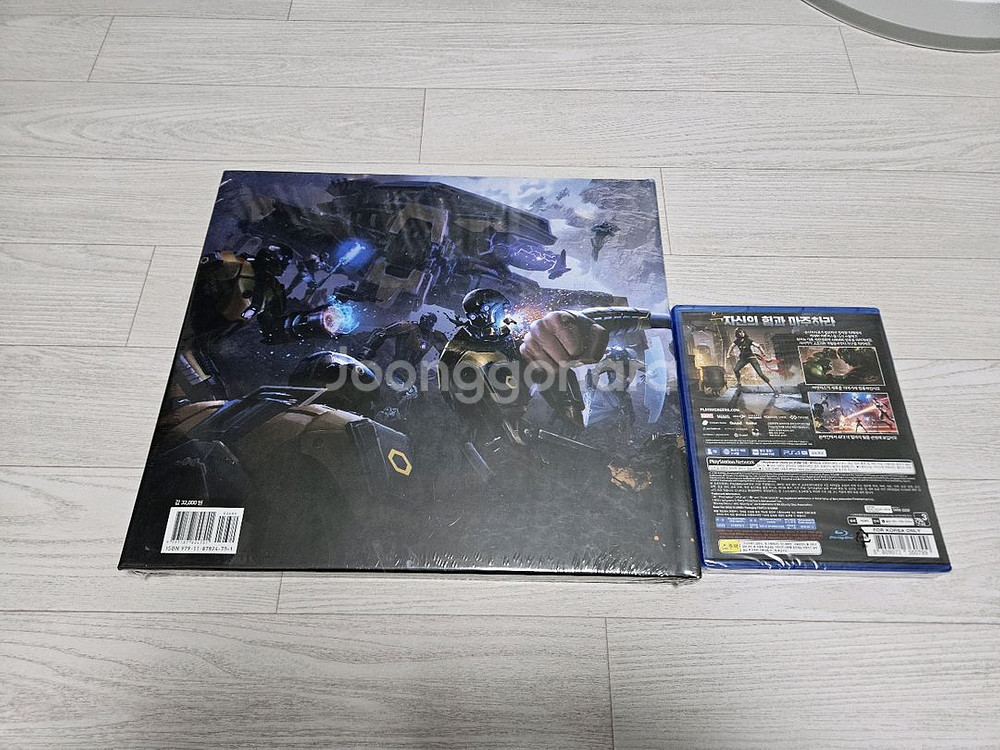 모두 미개봉) 마블 어벤져스 PS4 게임과 아트북--2