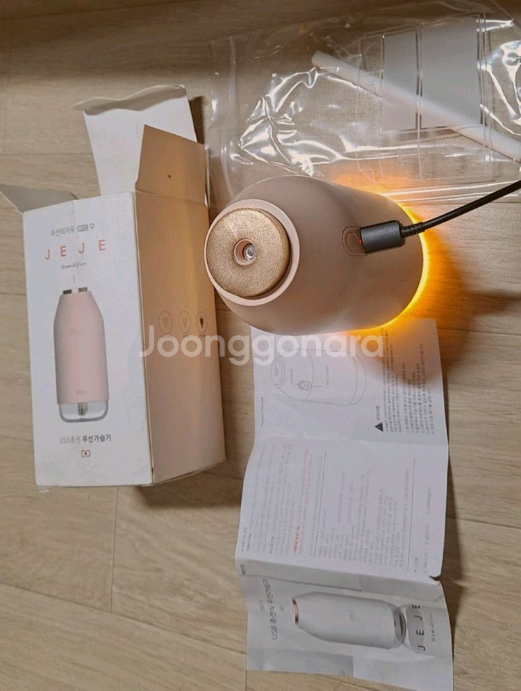 JEJE USB 가습기 핑크--0