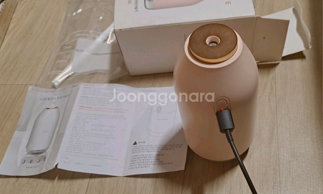 JEJE USB 가습기 핑크--3