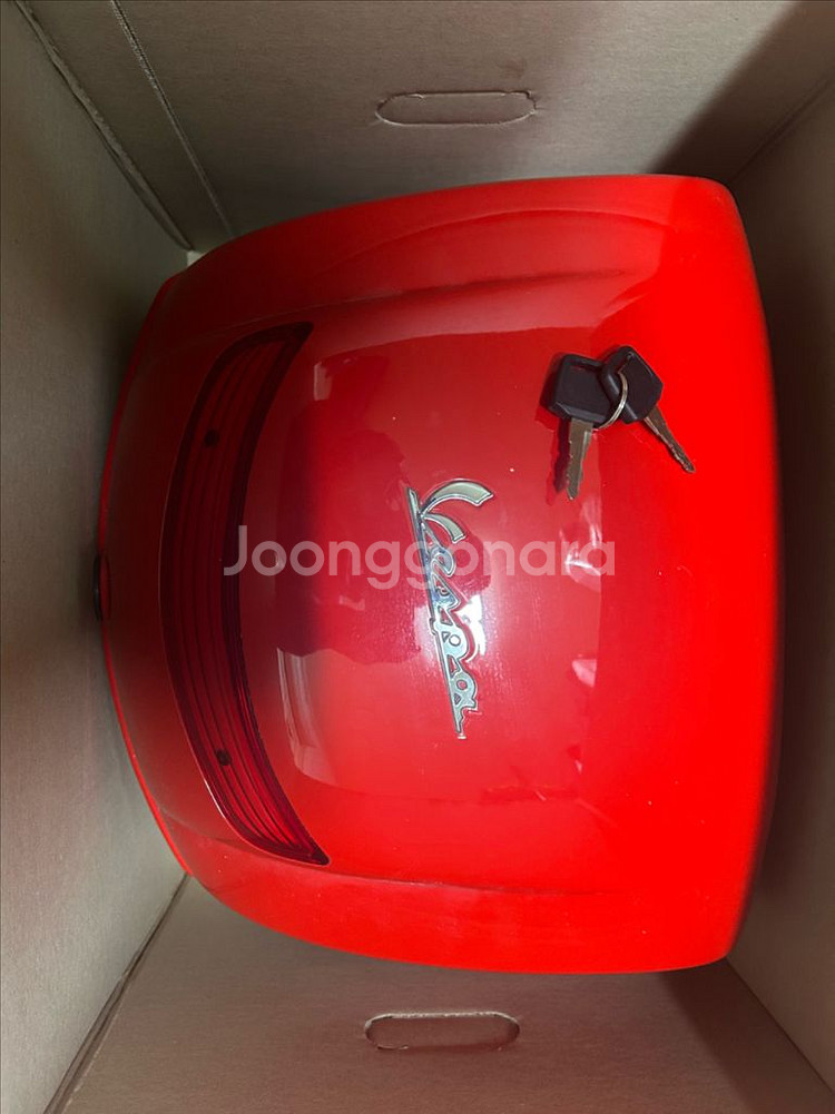 베스파 lx125 탑박스 레드 정품--0