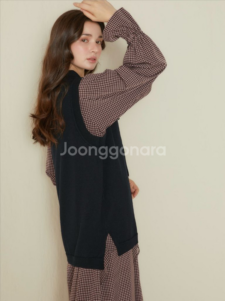 카티아조 블랙레이블 럭셔리 울 베스트 시크 블랙(38)--2