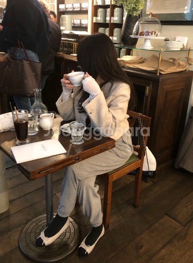 레이지샵 르망 트위드 자켓 베이지--2