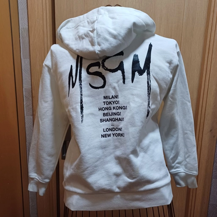 MSGM 엠에스지엠 키즈 기모 후드 맨투맨티 8Y 이미지