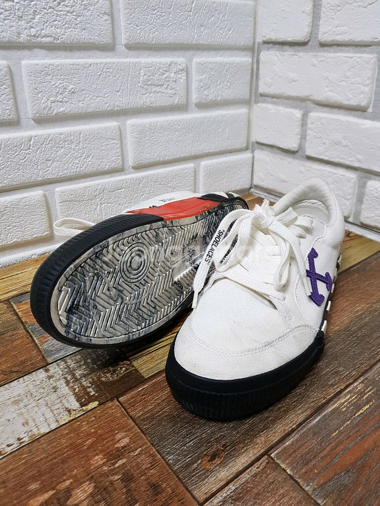 [41/260/정품] 오프화이트 애로우 캔버스 스니커즈--0