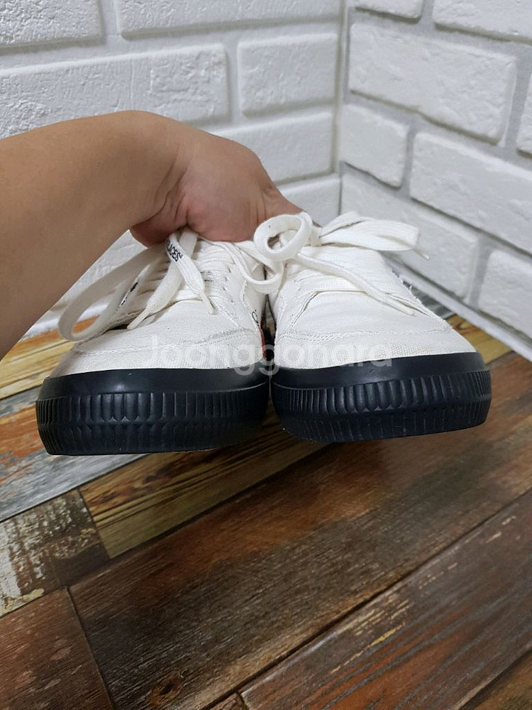 [41/260/정품] 오프화이트 애로우 캔버스 스니커즈--3