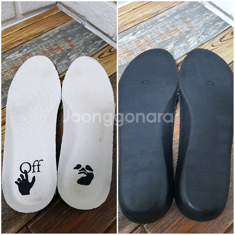 [41/260/정품] 오프화이트 애로우 캔버스 스니커즈--9