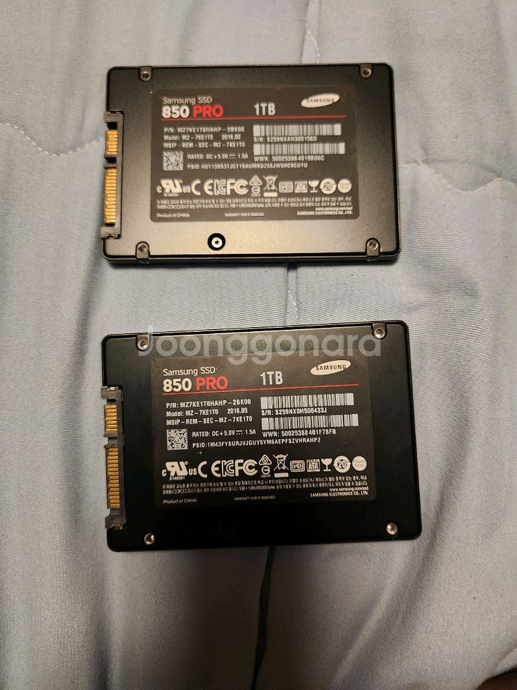 삼성 ssd 850pro 1tb mlc보증남음--1