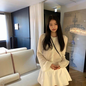 르플레인 벨 키드모헤어 가디건