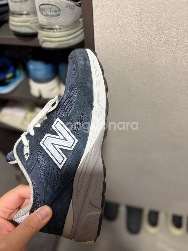 뉴발란스 990v3 네이비 265사이즈 핀매--4