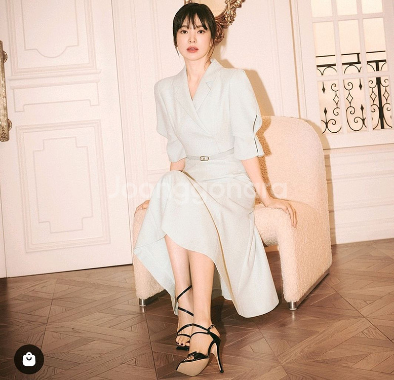 미샤 송혜교 네이비 원피스 66 새상품--0