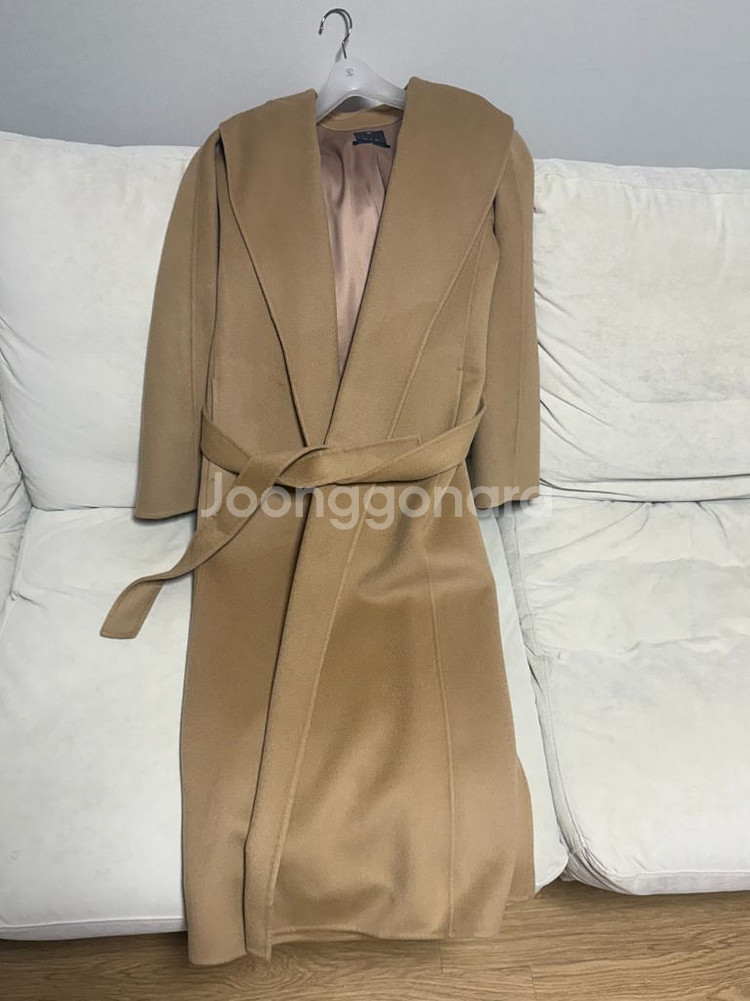 시에 하임 숄 칼라 캐시미어 코트(카멜/맥시)--0