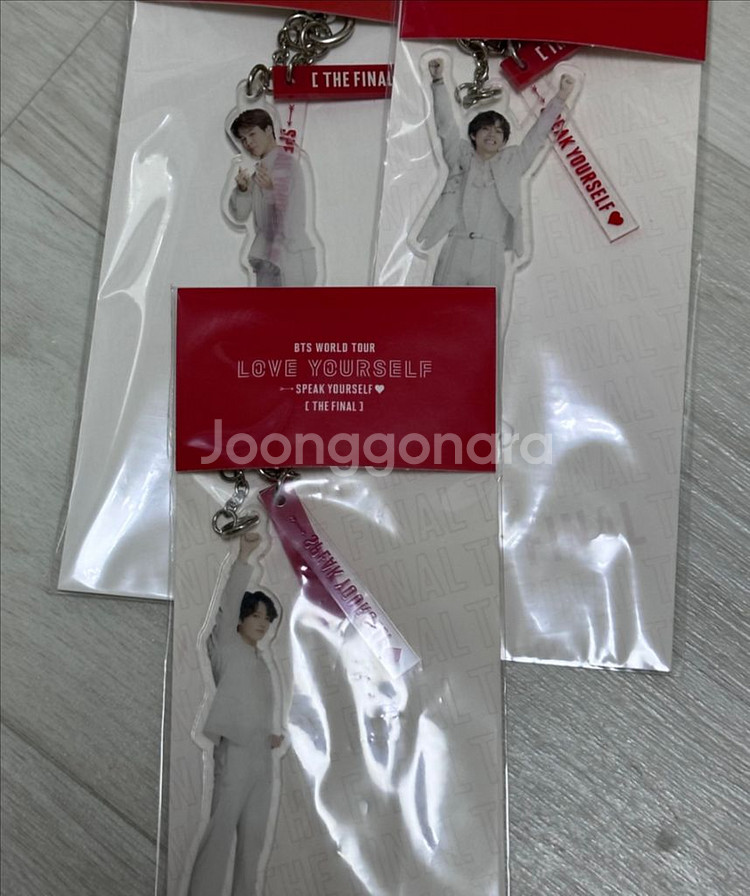 방탄 스픽콘 아크릴 키링 원가양도 (뷔,정국,지민)--0