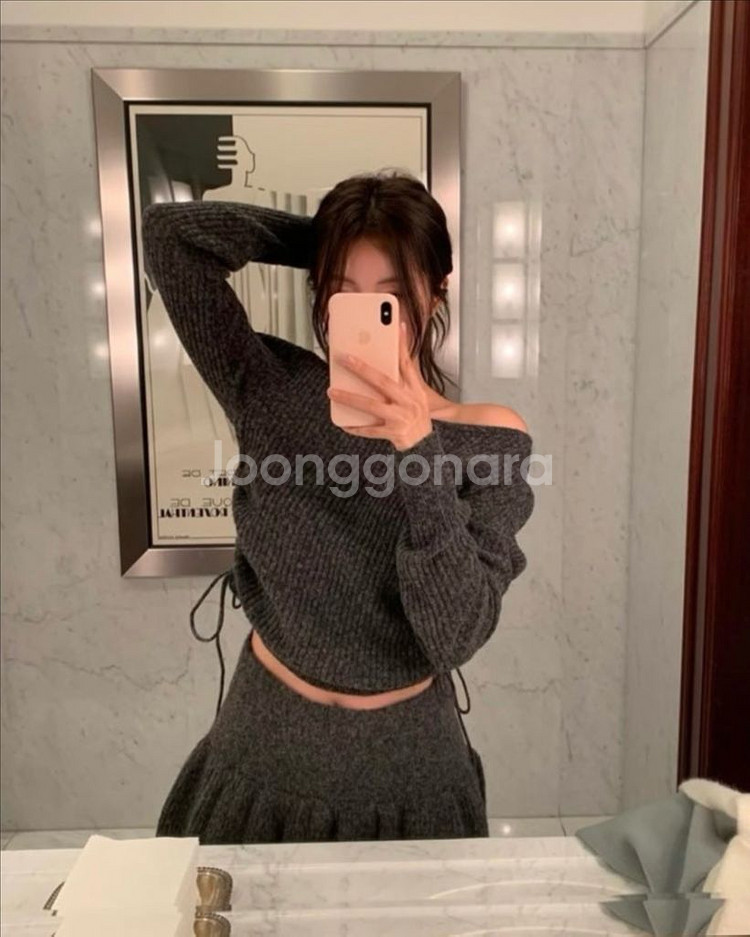 릴리코츠 캐롤 니트 차콜--0