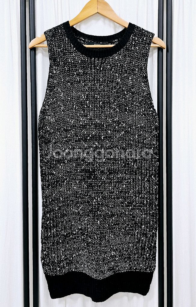 블루페페 민소매 니트원피스 롱니트베스트--0