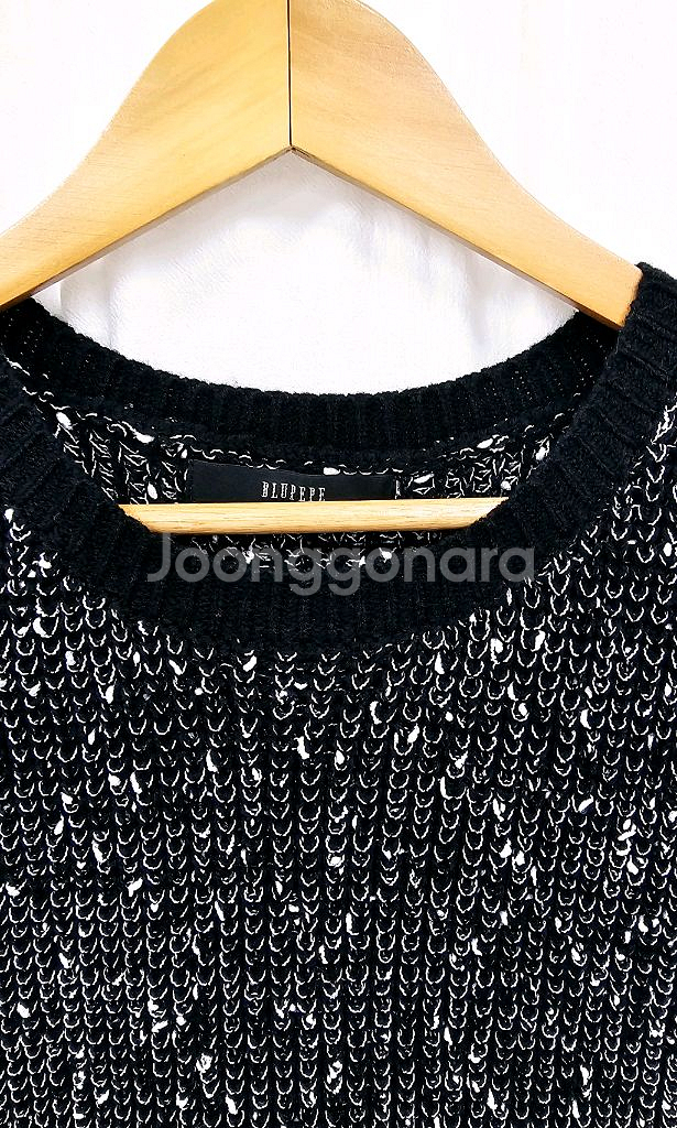 블루페페 민소매 니트원피스 롱니트베스트--2