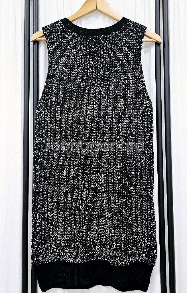 블루페페 민소매 니트원피스 롱니트베스트--4