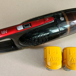 LG 무선 청소기와 배터리