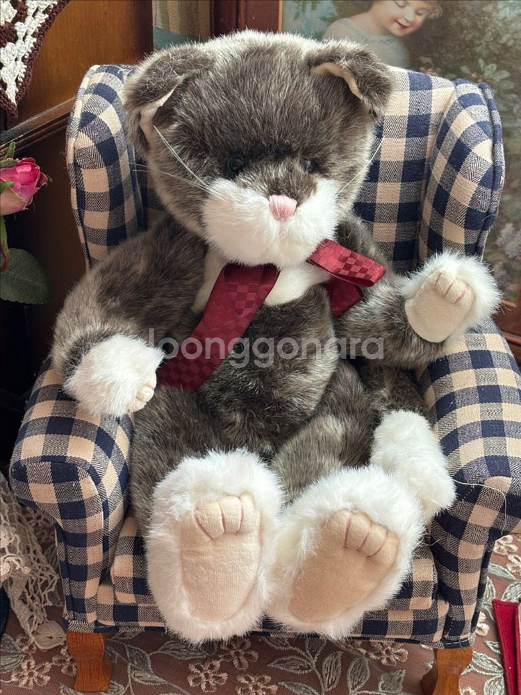 레어) 보이즈베어 왕고양이 빈티지인형 빈티지소품고전인형--0
