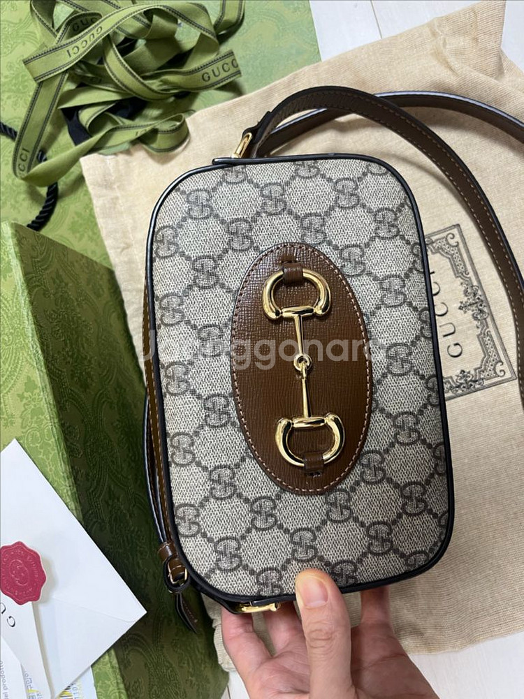 구찌 홀스빗 1955 카메라백--1