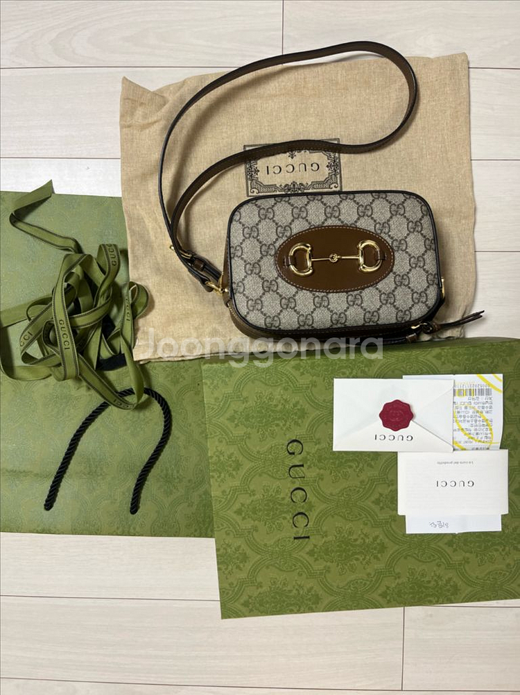 구찌 홀스빗 1955 카메라백--0