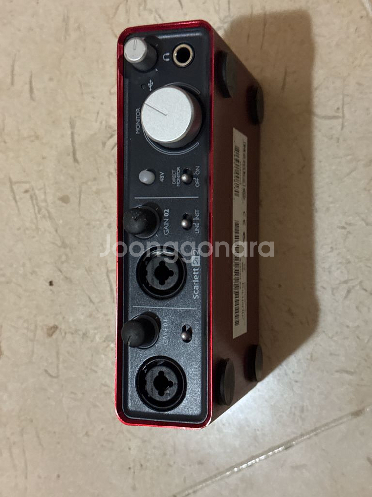 Focusrite Scarlett 2i2 오디오 인터페--4