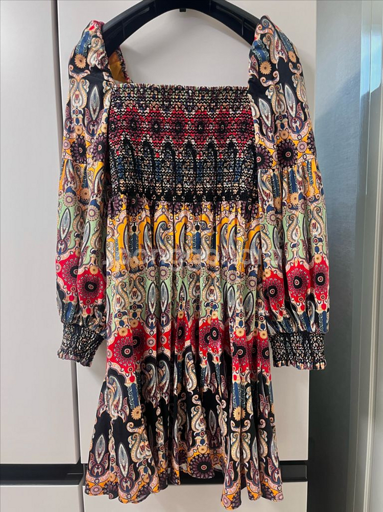 Alice + Olivia 패턴 원피스 XS~S--1