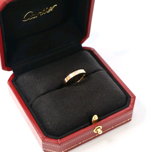 까르띠에 C 드 1P다이아 핑크골드 링 반지 46호