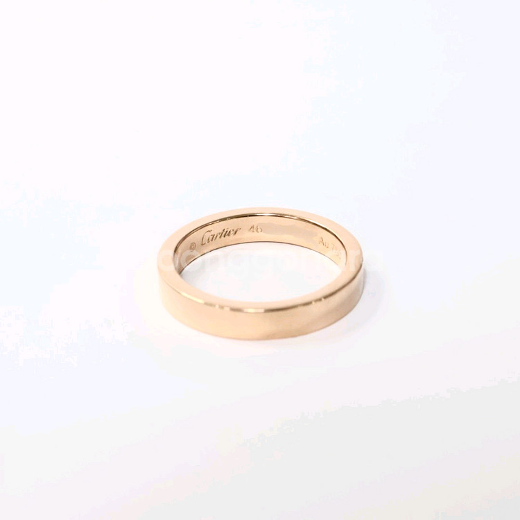 까르띠에 C 드 1P다이아 핑크골드 링 반지 46호--4