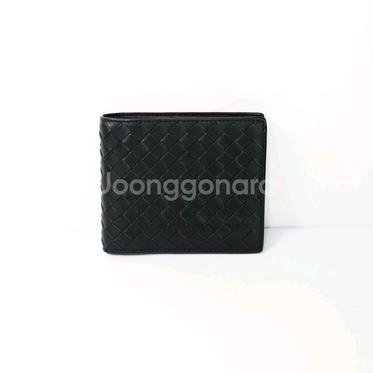 보테가베네타 인트레치아토 블랙 폴더 남성 반지갑--0